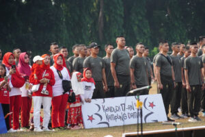 Kostrad Sinergi Dengan Kompas TV Gelar Pesta Rakyat Kenduri 17-an Kampung Damai di Brigif PR 17 Divif 1/Kostrad