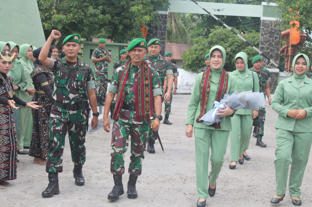 Menggema Yel Yel Prajurit Yudha Sambut Kunjungan Perdana Danbrigif 21 ...