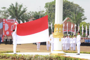 Pangdam II/Sriwijaya Ikuti Upacara Detik Detik Proklamasi Kemerdekaan RI