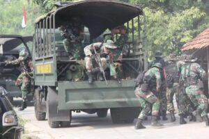 Yonif Para Raider 328/Dirgahayu Laksanakan Uji Siap Tempur Tingkat Peleton