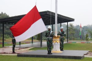 Upacara Detik-Detik Proklamasi Dalam Rangka Peringatan HUT RI ke-78 Tahun 2023 di Mako Brigif 8/GC