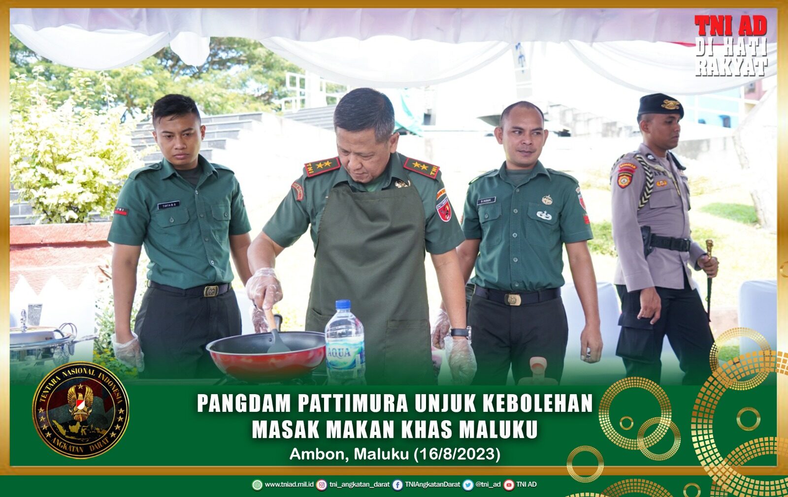 Pangdam Pattimura Unjuk Kebolehan Masak Makanan Khas Maluku