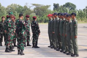 Apel Gelar Kesiapan Personel dan Alutsista Puspenerbad Jelang Latihan Super Garuda Shield 2023