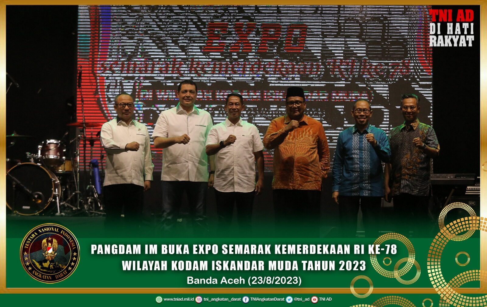 Pangdam IM Buka Expo Semarak Kemerdekaan RI Ke-78 Wilayah Kodam Iskandar Muda Tahun 2023