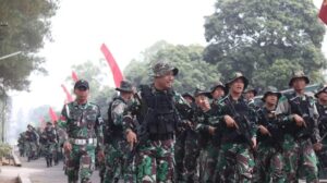 Tingkatkan Kemampuan serta Ketahanan Jasmani Prajurit, Yonif Para Raider 502 Kostrad Latihan Ketahanan Mars