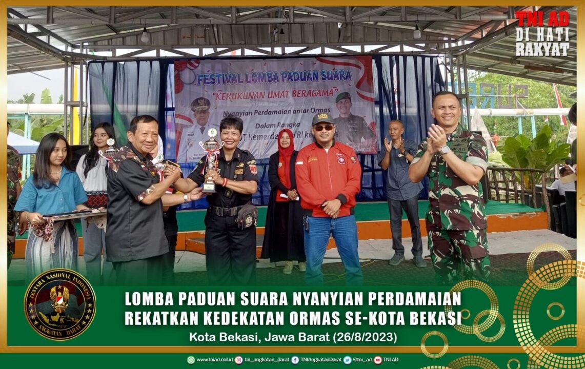 Lomba Paduan Suara Nyanyian Perdamaian Rekatkan Kedekatan Ormas Se-Kota Bekasi