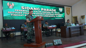 Calon Bintara Reguler dan Khusus Kopassus/Kostrad Ikuti Sidang Pantukhir Panda Kodam II/Swj