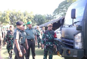 Batalyon Arhanud 8/MBC menerima Kunjungan Tim Riksiapops Mabes TNI