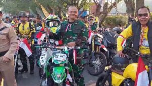 Dandim 1002/HST Ikuti Kirab Kemerdekaan HUT RI ke-78