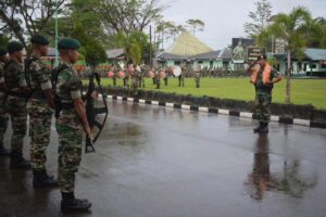 Komandan Brigif Raider 20 Kostrad Kunjungan Kerja Ke Yonif Raider 754/ENK