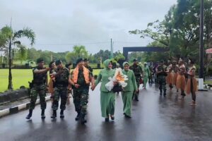 Komandan Brigif Raider 20 Kostrad Kunjungan Kerja Ke Yonif Raider 754/ENK