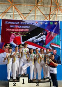 Prajurit Denzipur 14/GB Borong 7 Medali Dikejuaraan Taekwondo Bupati Lebong Cup