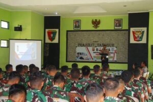 Yonif R 321 Kostrad Terima Sosialisasi Safety Riding Dari Polres Majalengka