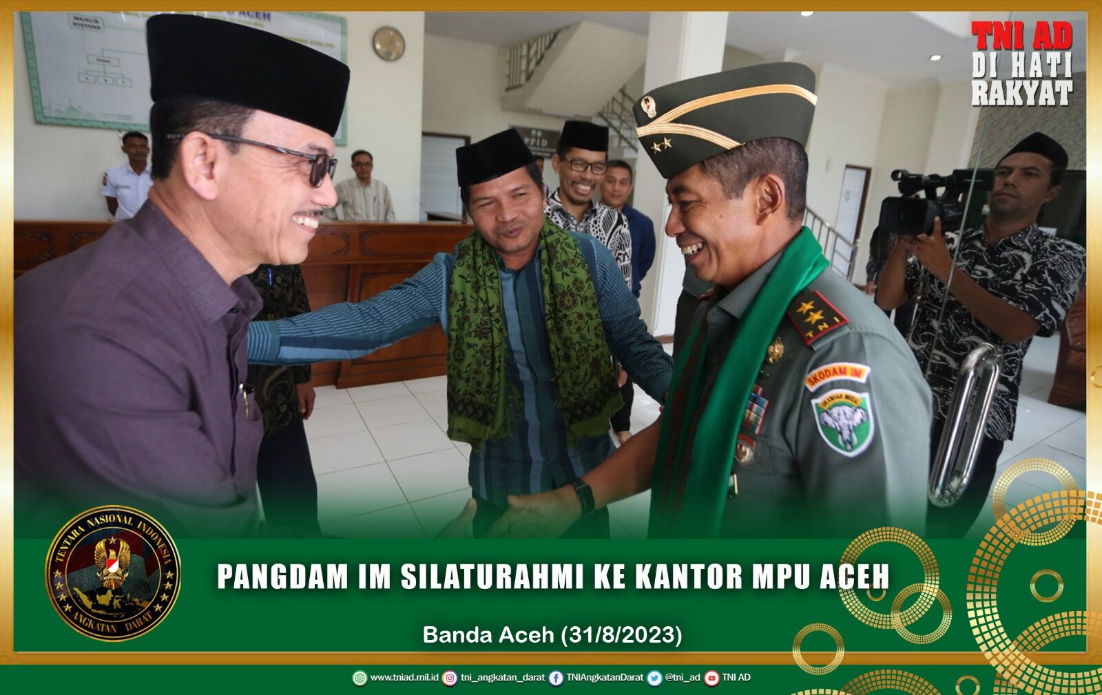 Pangdam IM Silaturahmi ke Kantor MPU Aceh