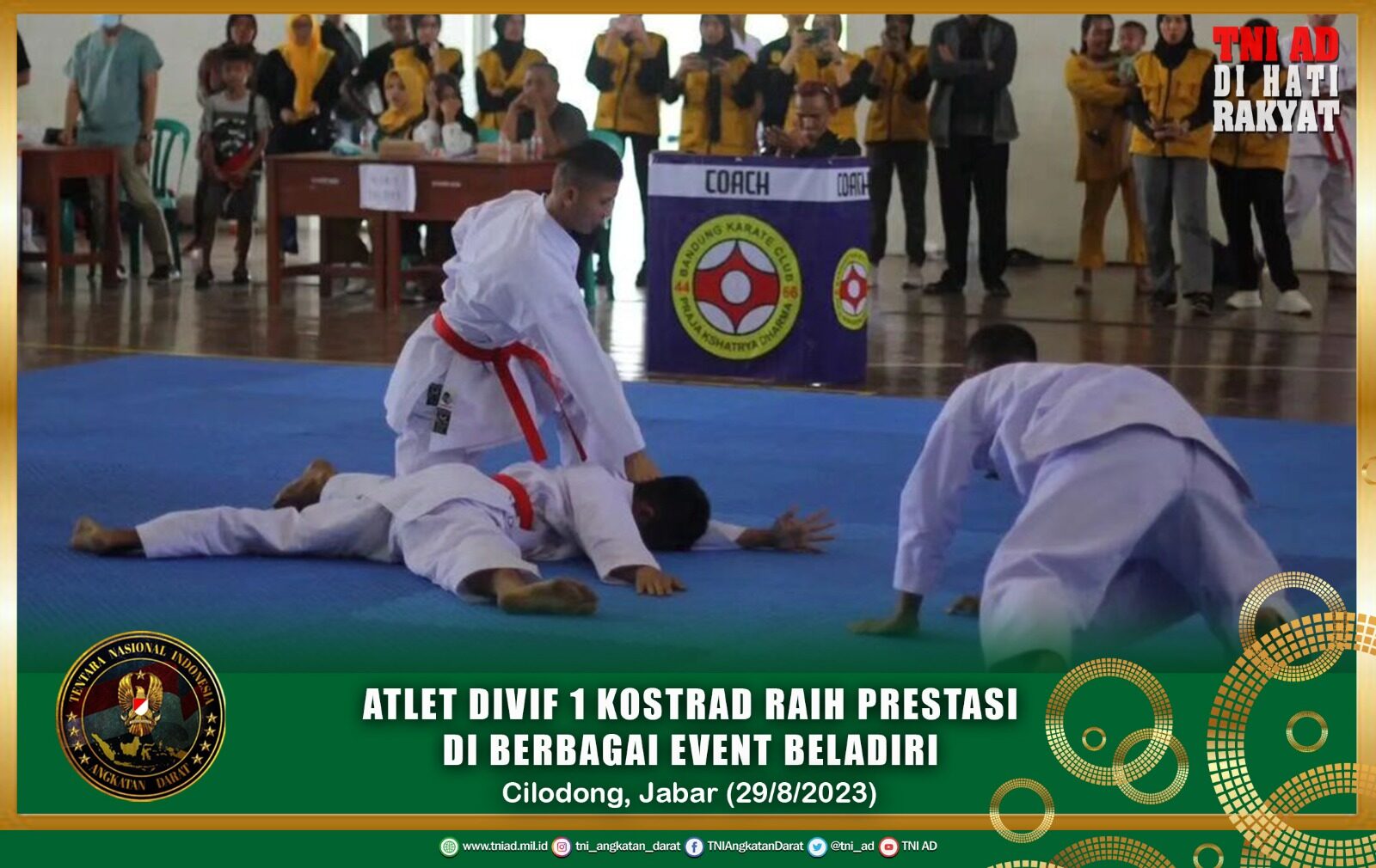 Atlet Divif 1 Kostrad Raih Prestasi di Berbagai Event Beladiri