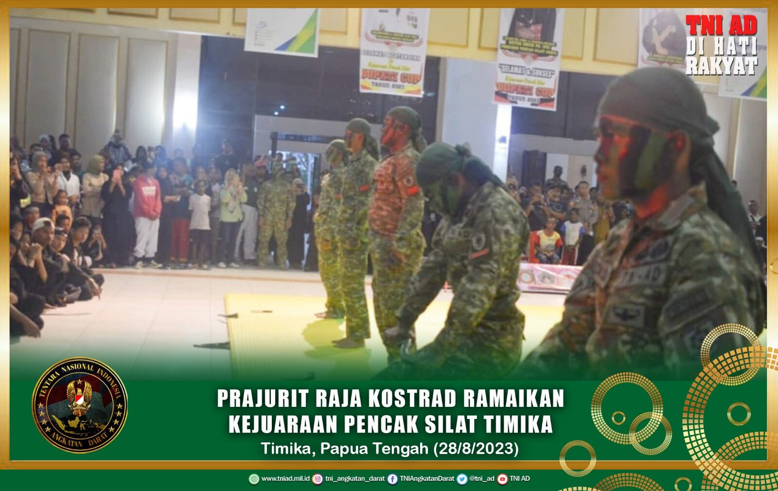 Prajurit Raja Kostrad Ramaikan Kejuaraan Pencak Silat Timika