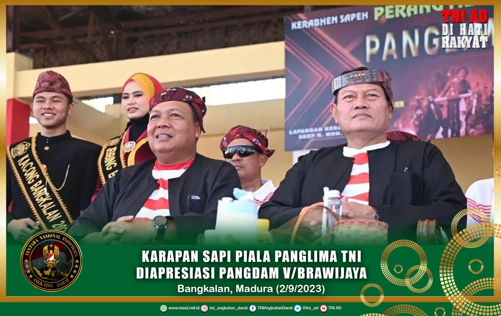 Karapan Sapi Piala Panglima TNI Diapresiasi Pangdam V/Brawijaya