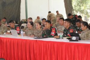 Perwira Staf Yonif Raider 515 Kostrad Laksanakan Kegiatan STAFEX Bersama US Army