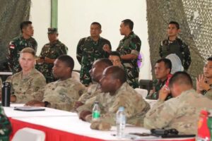 Perwira Staf Yonif Raider 515 Kostrad Laksanakan Kegiatan STAFEX Bersama US Army