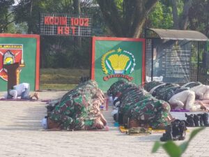 Kodim 1002/Hulu Sungai Tengah Lakukan Sholat Istisqo