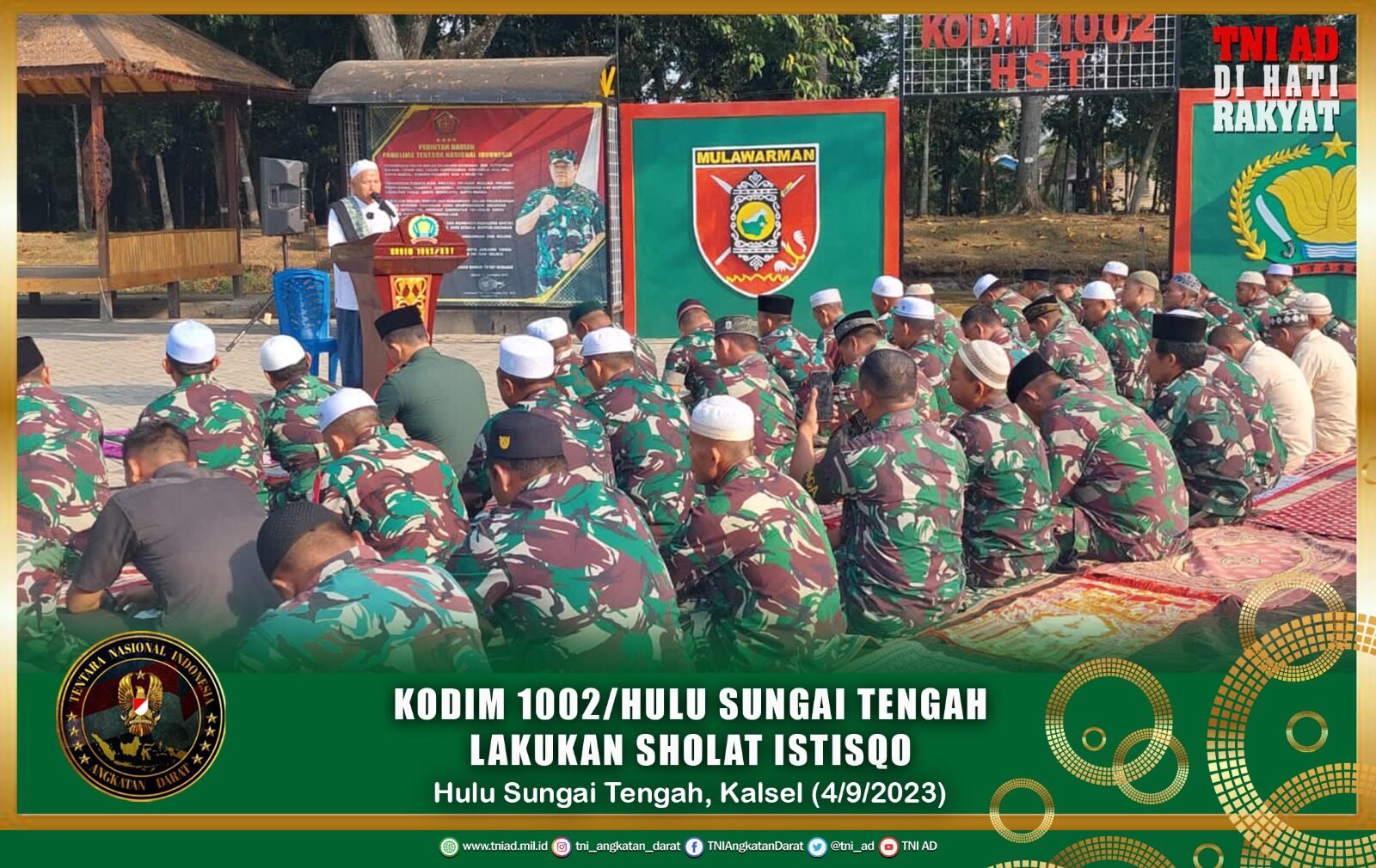 Kodim 1002/Hulu Sungai Tengah Lakukan Sholat Istisqo