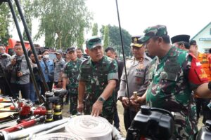 Kasad Tinjau dan Apresiasi Penanganan Karhutla di Jambi