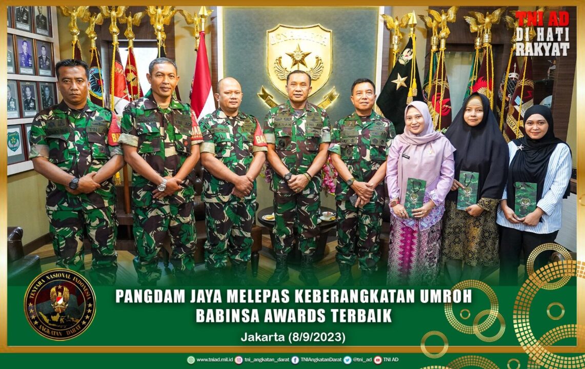 Pangdam Jaya melepas Keberangkatan Umroh Babinsa Awards Terbaik