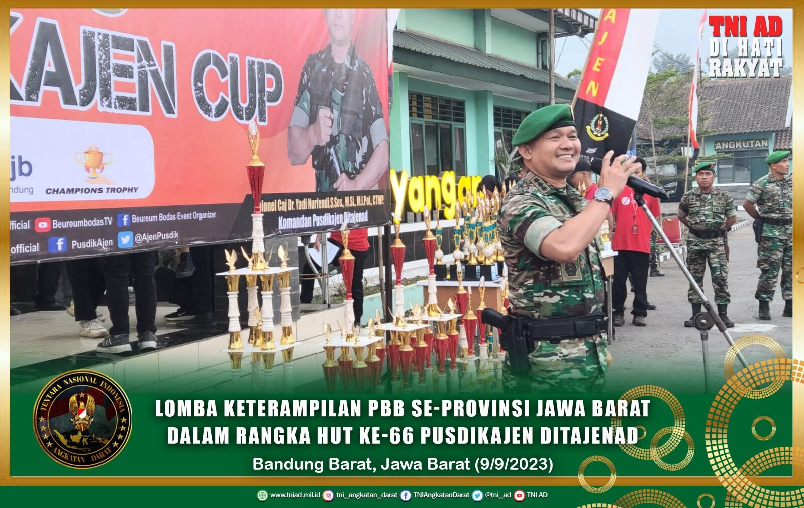 Lomba Keterampilan PBB Se-Provinsi Jawa Barat Dalam Rangka HUT ke-66 Pusdikajen Ditajenad