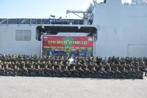 Usai Laksanakan Tugas, Prajurit Satgas Yonif 132/Bima Sakti Kembali Dari Tugas Operasi