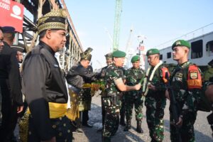 Usai Laksanakan Tugas, Prajurit Satgas Yonif 132/Bima Sakti Kembali Dari Tugas Operasi