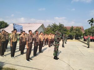 Bentuk Karakter dan Cinta Tanah Air, Dandim 0427/WK Buka Pelatihan di SMKN 1 Banjit
