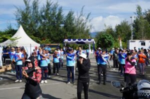 Peringati Hari Lalu Lintas Bhayangkara Ke-68, Kasdam Cenderawasih Hadiri Olahraga Bersama