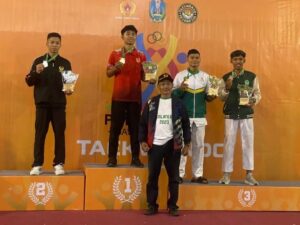 Prajurit Batalyon Zeni Tempur 10 Kostrad Ikut Serta Dalam Kegiatan PORPROV Jatim Cabor Taekwondo Ke VIII TH 2023