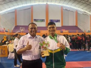 Prajurit Batalyon Zeni Tempur 10 Kostrad Ikut Serta Dalam Kegiatan PORPROV Jatim Cabor Taekwondo Ke VIII TH 2023