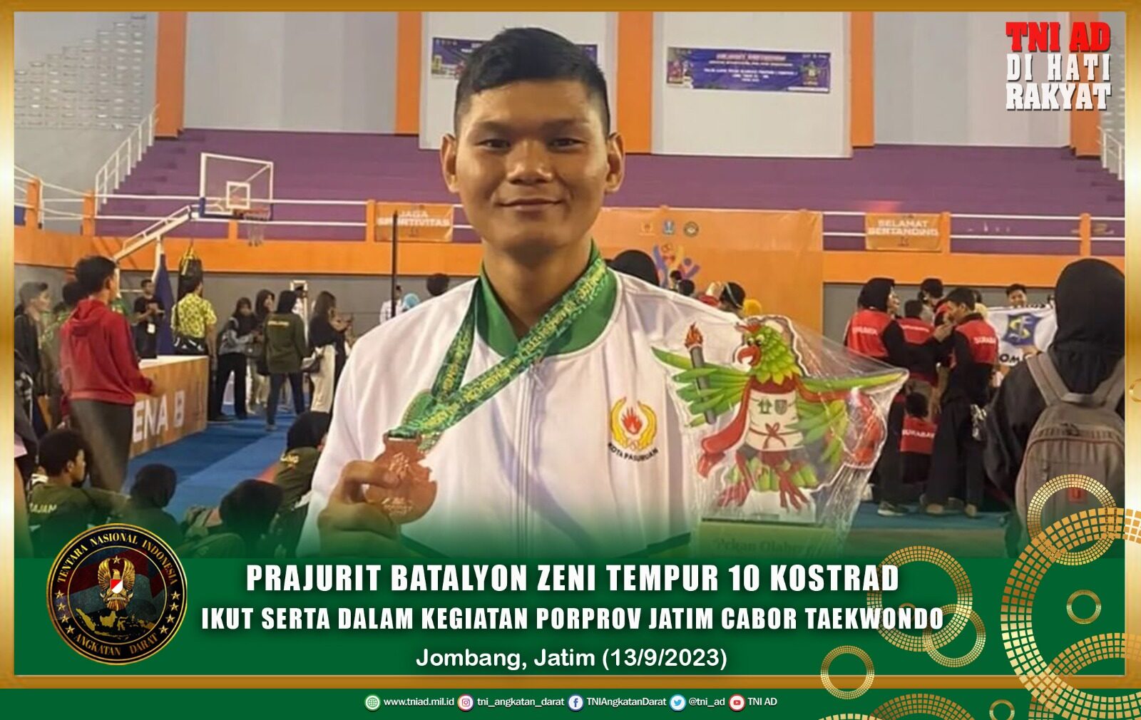 Prajurit Batalyon Zeni Tempur 10 Kostrad Ikut Serta Dalam Kegiatan