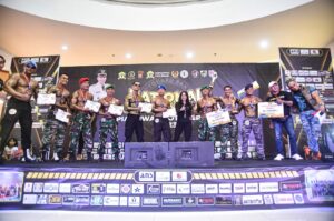 Ikut Serta Dalam Nasional Event Body Fitnes, Prajurit Korem 143/HO Sabet Medali