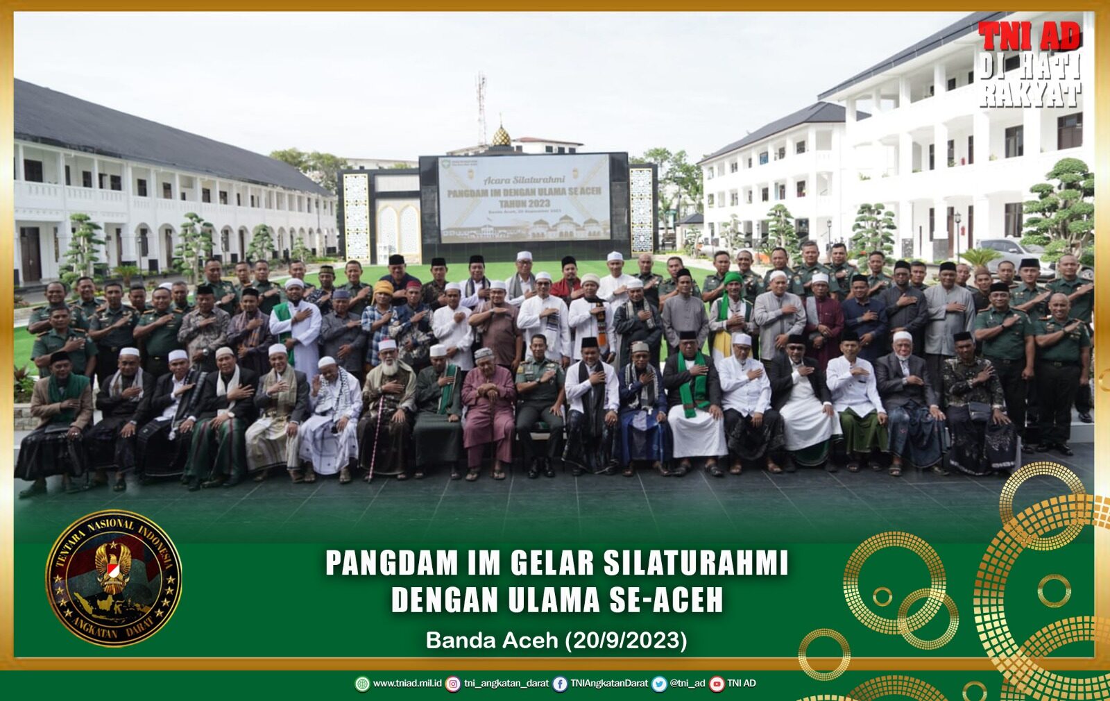 Pangdam IM Gelar Silaturahmi Dengan Ulama Se-Aceh