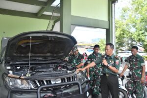 Danrem 143/HO Buka Sosialisasi Pengetahuan Pemeliharaan Kendaraan Kepada Prajurit Jajaran Korem 143/HO