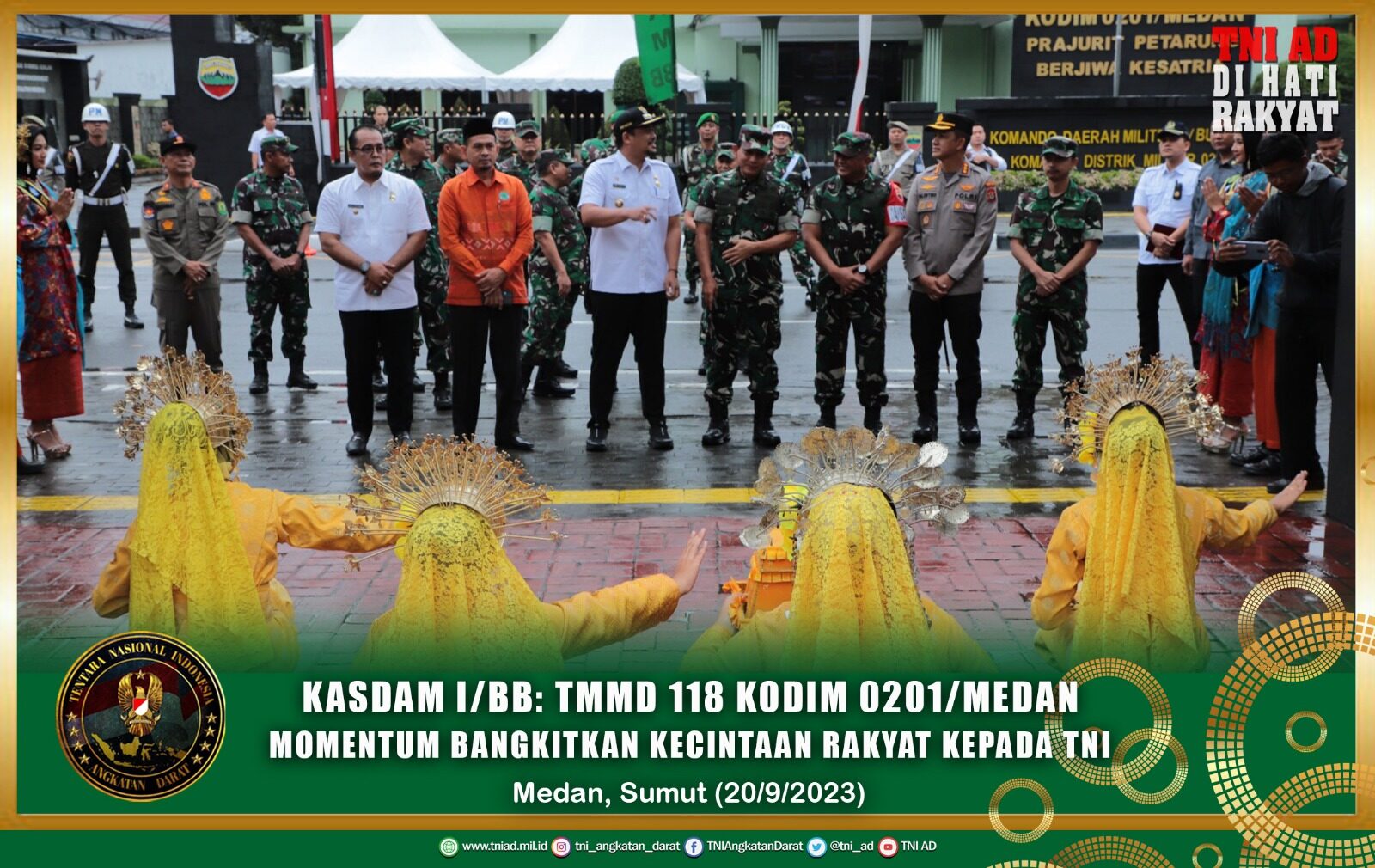 Kasdam I/BB: TMMD 118 Kodim 0201/Medan Momentum Bangkitkan Kecintaan Rakyat Kepada TNI