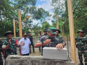 Danrem 045/Gaya Tinjau Proses Bedah Rumah RTLH di Belitung