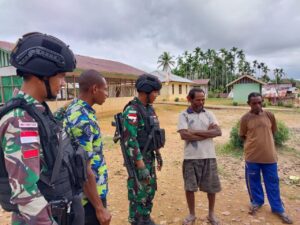 Satgas Pamtas RI - PNG Yonif 111/KB Pantau Stabilitas Keamanan di Wilayah Pedalaman Kab. Boven Digoel
