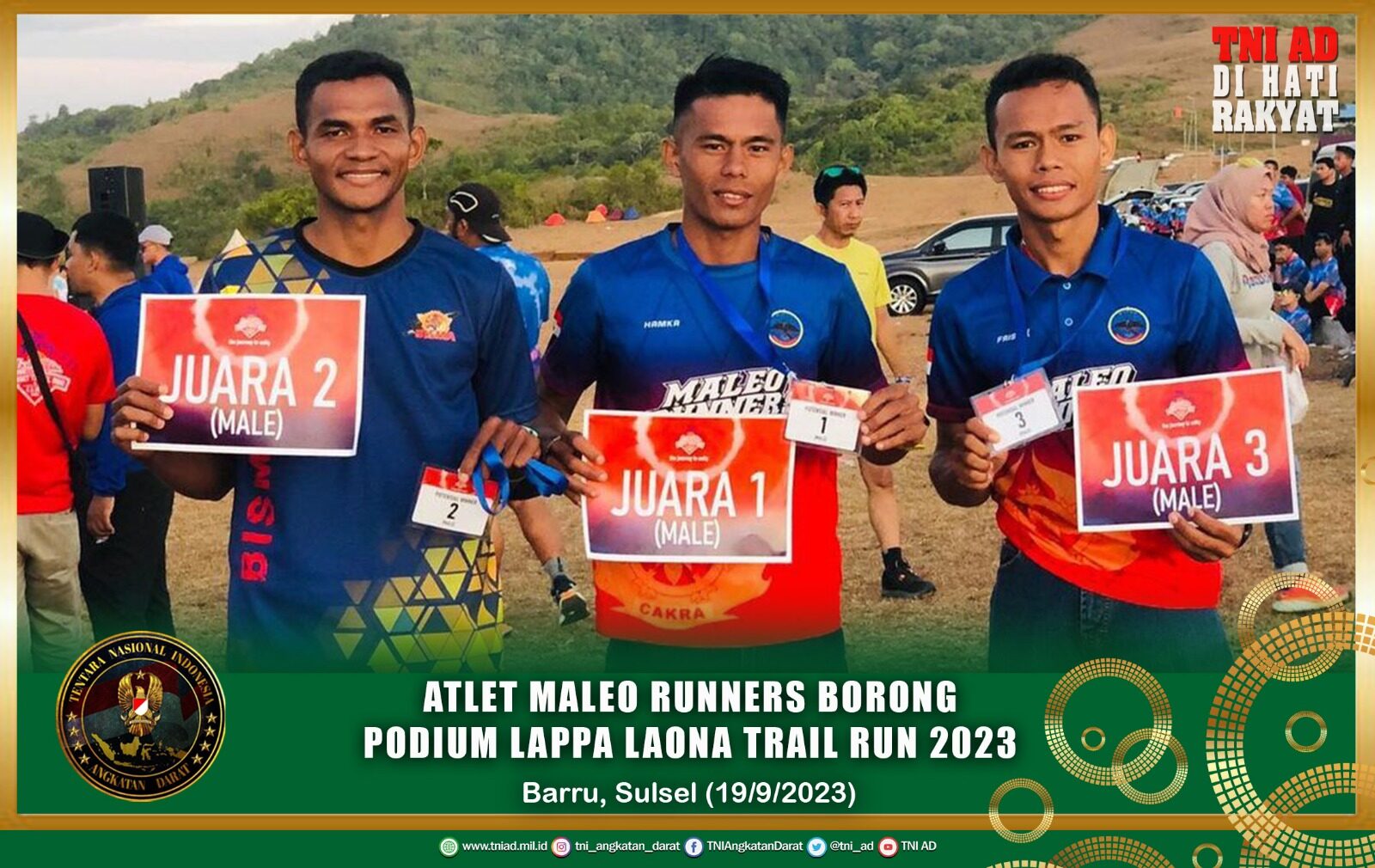 Atlet Maleo Runners Borong Podium Lappa Laona Trail Run 2023