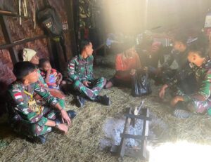 Satgas Yonif Raider 200/BN Terus Aktif Jalin Silaturahmi Dengan Masyarakat Kampung Bolakme