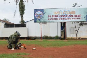 Satgas Kizi TNI Konga XX-T Monusco Terima Kunjungan Tim Inspeksi OEI Monusco