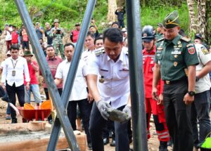 Kodim 1424/Sinjai Wujudkan Tiga Jembatan Gantung Bersama Vertical Rescue Indonesia