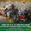 Sambut HUT ke 78 TNI, Kodim 0602/Serang Gelar Karya Bakti Pembersihan Sampah Di Sungai Cibanten