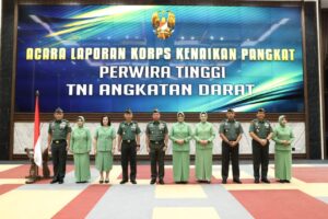 Wakasad Terima Laporan Korps Kenaikan Pangkat 10 Pati TNI AD