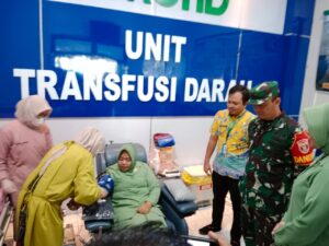 Bantu Ketersedian Stok Darah, Kodim 1002/HST dan Yonif 621/Mtg Gelar Baksos Donor Darah Sambut HUT TNI ke-78