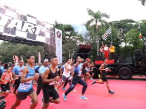 Pratu Laode Syafruddin Dari Brigif 3 Kostrad, Maestro Event Panglima TNI Run 2023 Kategori 21 K TNI/Polri