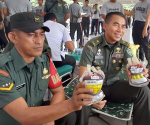 Kasdam IM Donor Darah Pada Kegiatan Bhakti Kesehatan HUT Ke-78 Kesehatan TNI AD